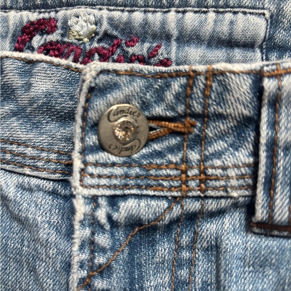 CANDIES COLLECTION EMBROIDERED COCKATOO LOW RISE Y2K BOOTCUT JEANS SZ 11 - Picture 10 of 11